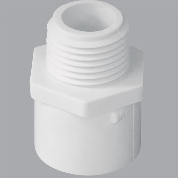 Charlotte Pipe Reducing Schedule 40 6 in. S x 6 in. M.I.P. PVC Adapter