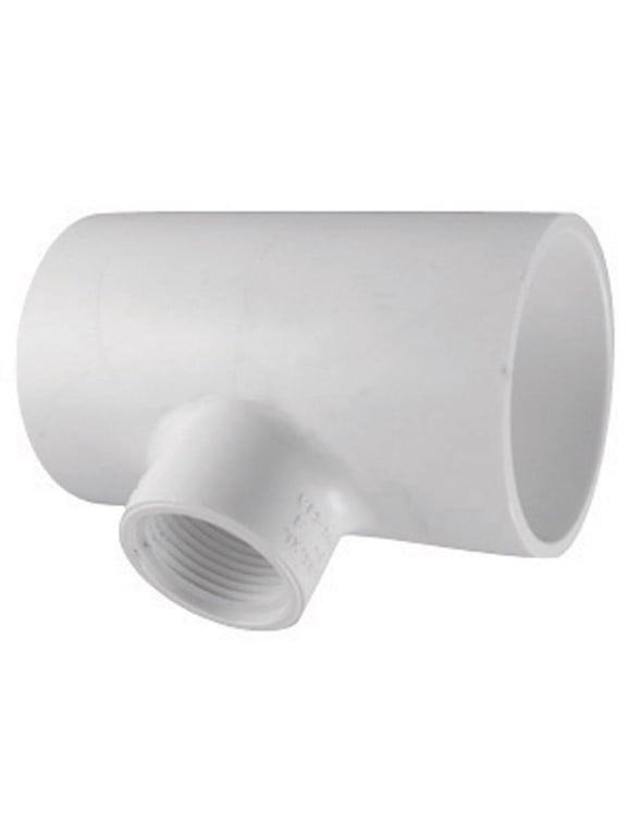 Reducing Tee 1 " X 1 " X 3/4 " White Pvc Schedule 40