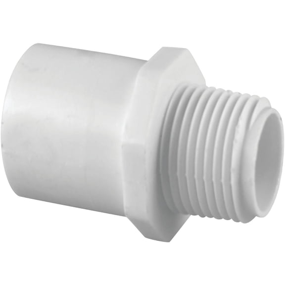 Charlotte Pipe Riser Extension Sch 40 Pvc 1/2 " Mpt X 1/2 " Fpt White