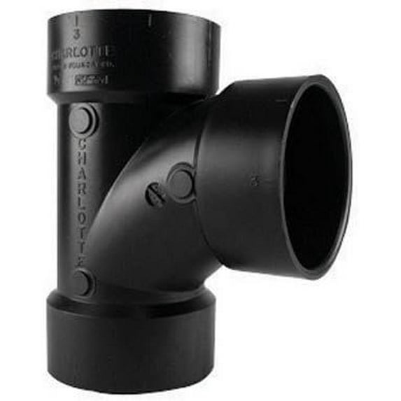 Charlotte Pipe Sanitary Tee Abs/Dwv 2 " Black