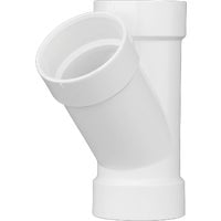 Charlotte Pipe Schedule 30 3 in. Hub x 3 in. Dia. Hub PVC Wye