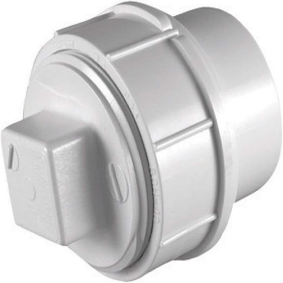 Charlotte Pipe Schedule 30 3 in. Spigot x 3 in. Dia. Hub PVC Clean-Out Plug