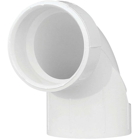 Charlotte Pipe Schedule 40 1-1/2 in. Hub T X 1-1/2 in. D Hub PVC 90 Degree Elbow