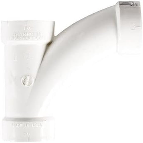 Charlotte Pipe Schedule 40 1-1/2 in. Hub x 1-1/2 in. Dia. Hub PVC Long Turn Wye