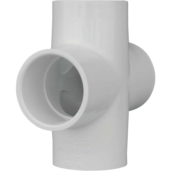 Charlotte Pipe Schedule 40 1-1/2 in. PVC Pipe Cross PVC 02410 1200HA