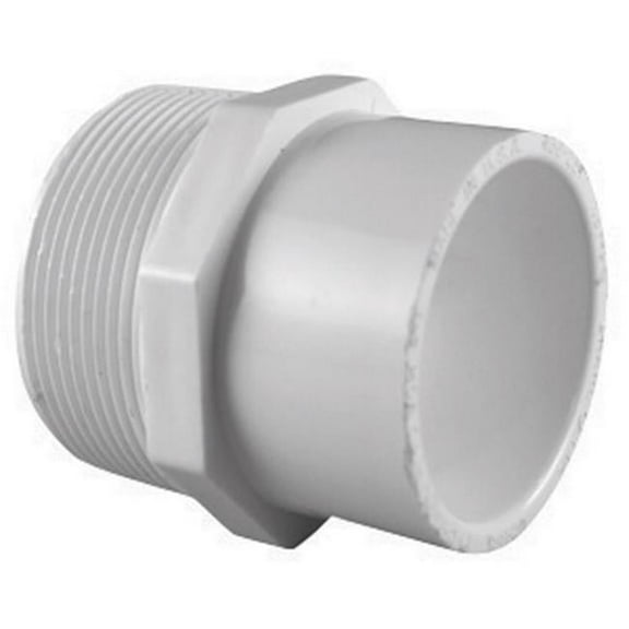Charlotte Pipe Schedule 40 1-1/4 in. MPT X 1-1/2 in. D Slip PVC Pipe Adapter 1 pk