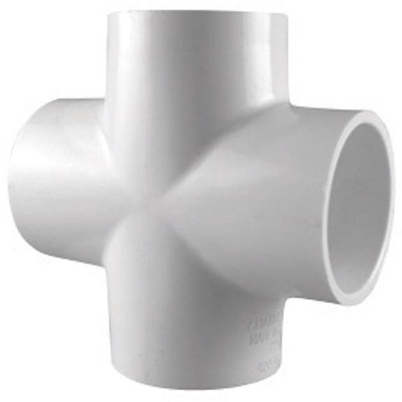 Charlotte Pipe Schedule 40 1 in. PVC Pipe Cross PVC 02410 0800HA