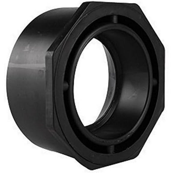 Charlotte Pipe Schedule 40 2 in. Hub x 1-1/2 in. Dia. Spigot ABS Flush Bushing