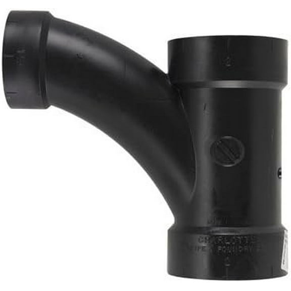 Charlotte Pipe Schedule 40 2 in. Hub x 2 in. Dia. Hub ABS Long Radius Wye