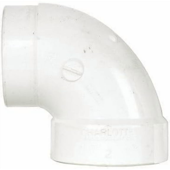 Charlotte Pipe Schedule 40 2 in. Hub x 2 in. Dia. Hub PVC P-Trap with Clean Out