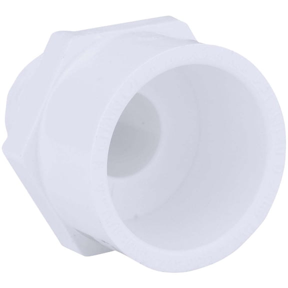 Charlotte Pipe Schedule 40 2 in. MPT T X 1-1/2 in. D Slip PVC Pipe Adapter