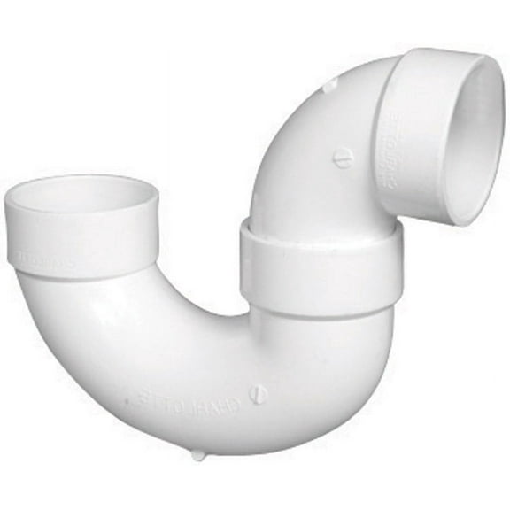Charlotte Pipe Schedule 40 3 in. Hub x 3 in. Dia. Hub PVC P-Trap