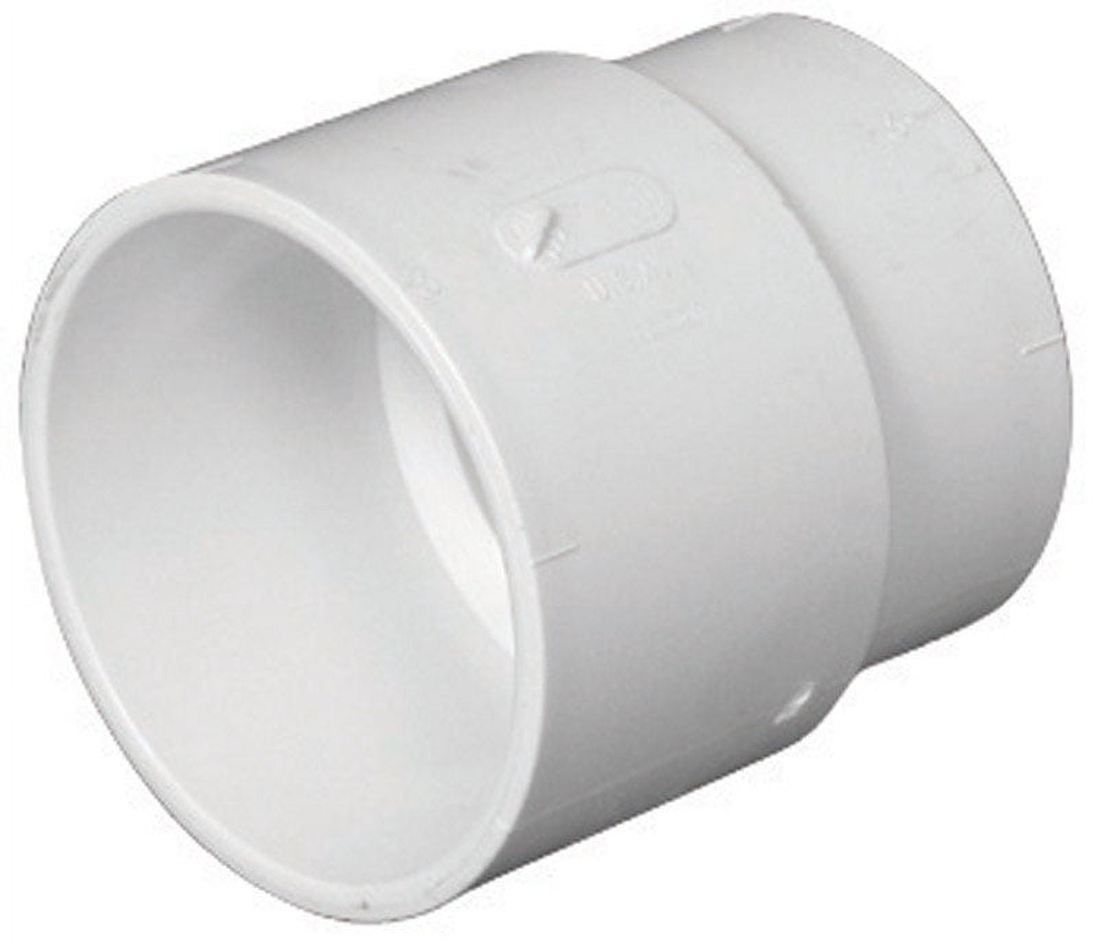 Charlotte Pipe Schedule 40 3 in. Hub x 3 in. Dia. Hub PVC Pipe Adapter ...