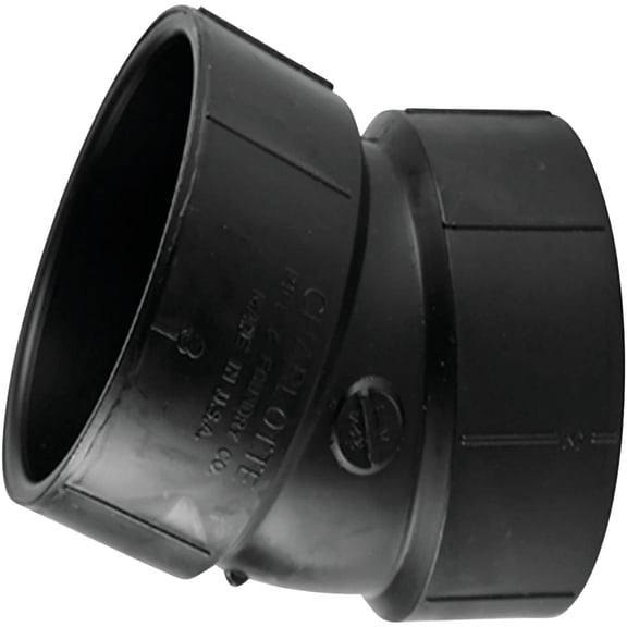 Charlotte Pipe Schedule 40 4 in. Hub x 4 in. Dia. Hub ABS Elbow