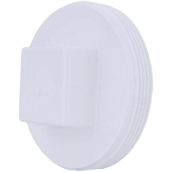 Charlotte Pipe Schedule 40 4 in. MPT x 4 in. Dia. MPT PVC Clean-Out Plug