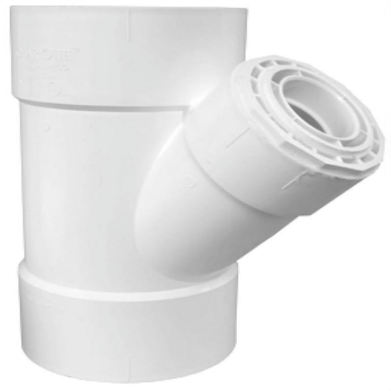 4 Pvc 90 Schedule 40 Charlotte Pipe 4 In. Hub X 4 In. D Hub ABS Wye Mfr# ABS006012000 - Ace Hardware 4 Schedule 40 Pvc 45-degree Elbow - Foto 8