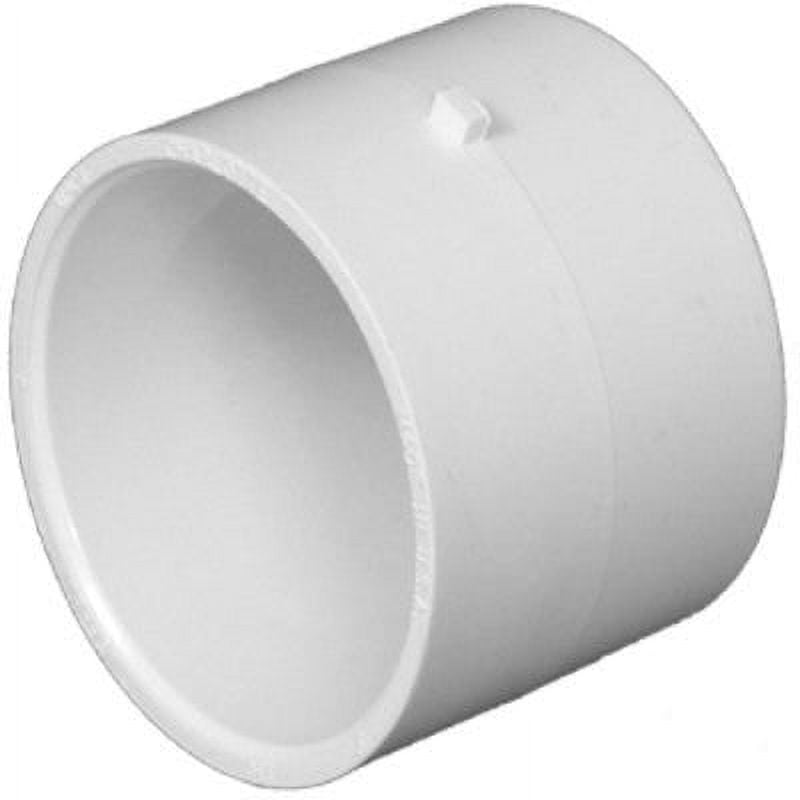 Charlotte Pipe Schedule 40 DWV PVC Pipe Repair Coupling, 4In. 1 Pack
