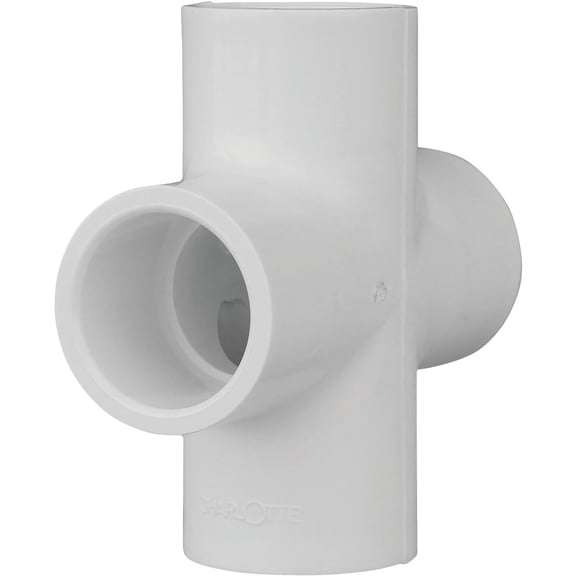 Charlotte Pipe Schedule 40 PVC Pipe Cross - Pack of 6