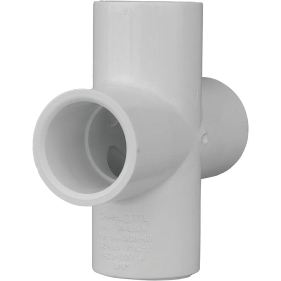 Charlotte Pipe Schedule 40 PVC Pipe Cross - Pack of 8