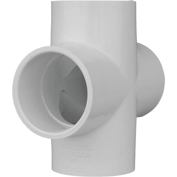 Charlotte Pipe Schedule 40 PVC Pipe Cross - Pack of 8