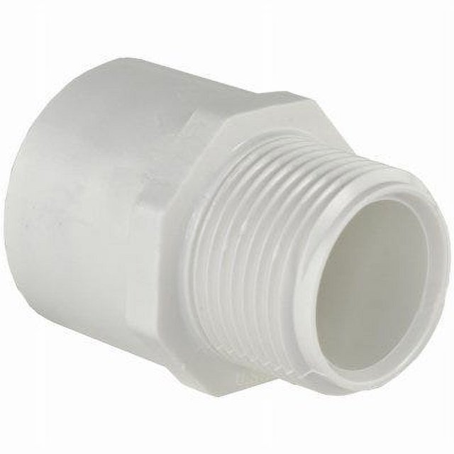 Charlotte Pipe Schedule 40 PVC Pressure Pipe Fitting, Male Adapter
