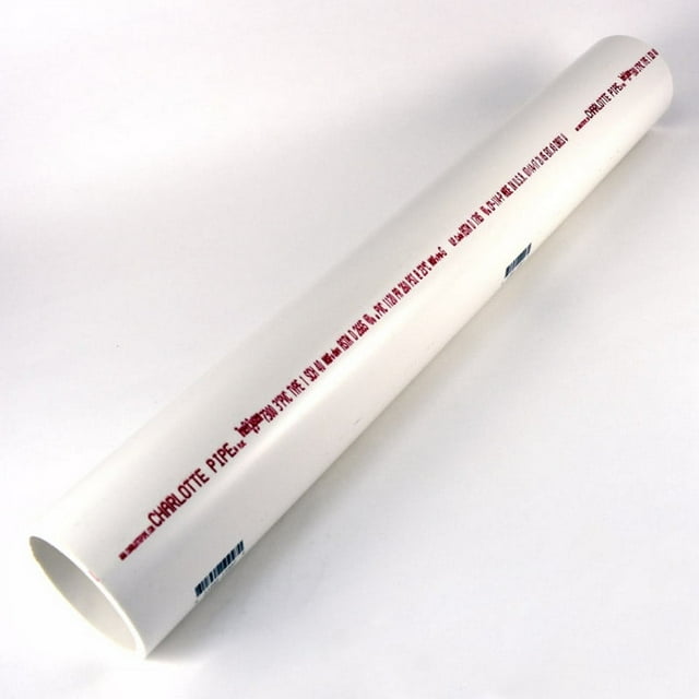 Charlotte Pipe Schedule 40 PVC Solid Pipe 3 in. Dia. 2 ft. Plain End