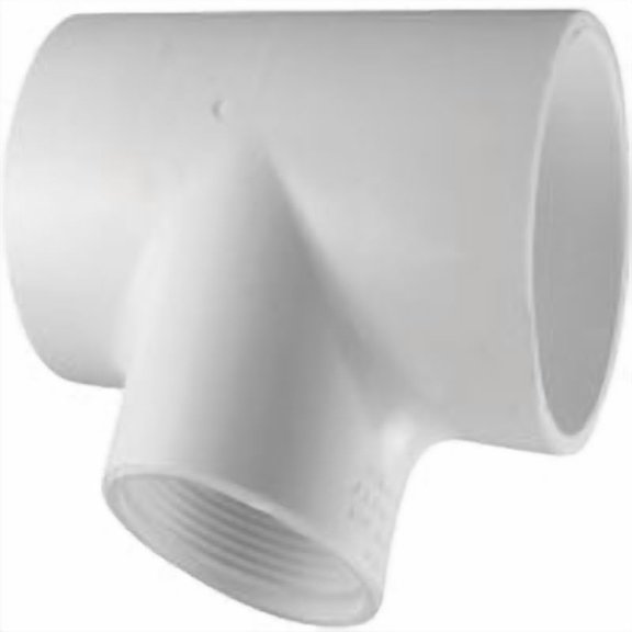 Charlotte Pipe Schedule 40 Pressure Solvent X Threaded Tee - Pack of 10 Bulk Buy Multipack