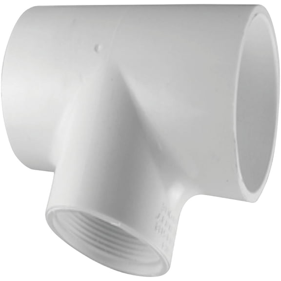 Charlotte Pipe Schedule 40 Pressure Solvent X Threaded Tee - Pack of 6