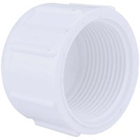 Charlotte Pipe Schedule 40 Threaded PVC Cap - Pack of 6 Bulk Buy Multipack