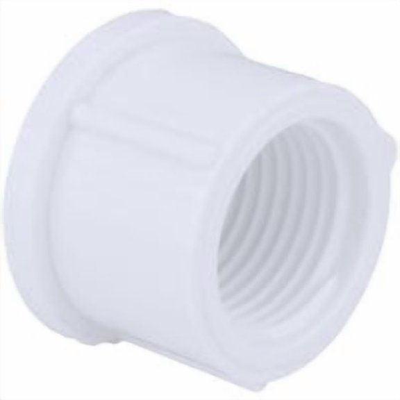 Charlotte Pipe Schedule 40 Threaded PVC Cap - Pack of 8 Pro Bulk Pack