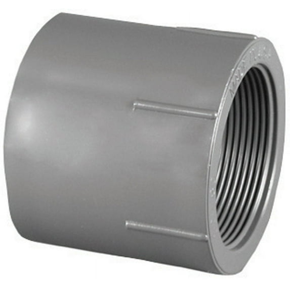 Charlotte Pipe Schedule 80 1-1/2 in. Slip x 1-1/2 in. Dia. FPT PVC Pipe Adapter
