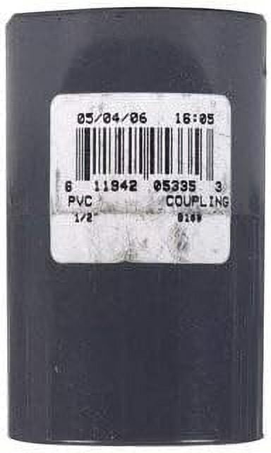 Charlotte Pipe Schedule 80 1/2 in. Slip x 1/2 in. Dia. Slip PVC Coupling