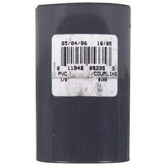 Charlotte Pipe Schedule 80 1/2 in. Slip x 1/2 in. Dia. Slip PVC Coupling