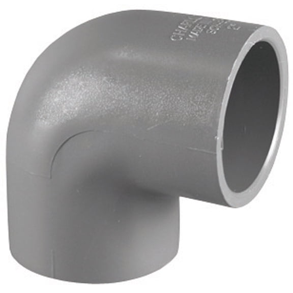 Charlotte Pipe 2 In. Slip x Slip Schedule 80 90 Deg. PVC Elbow (1/4 Bend)
