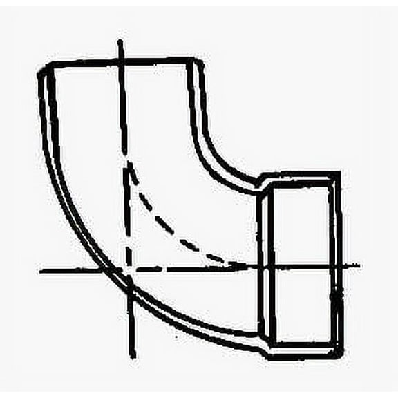 Charlotte Pipe Street Elbow Abs/Dwv 1-1/2 " 90 Deg.