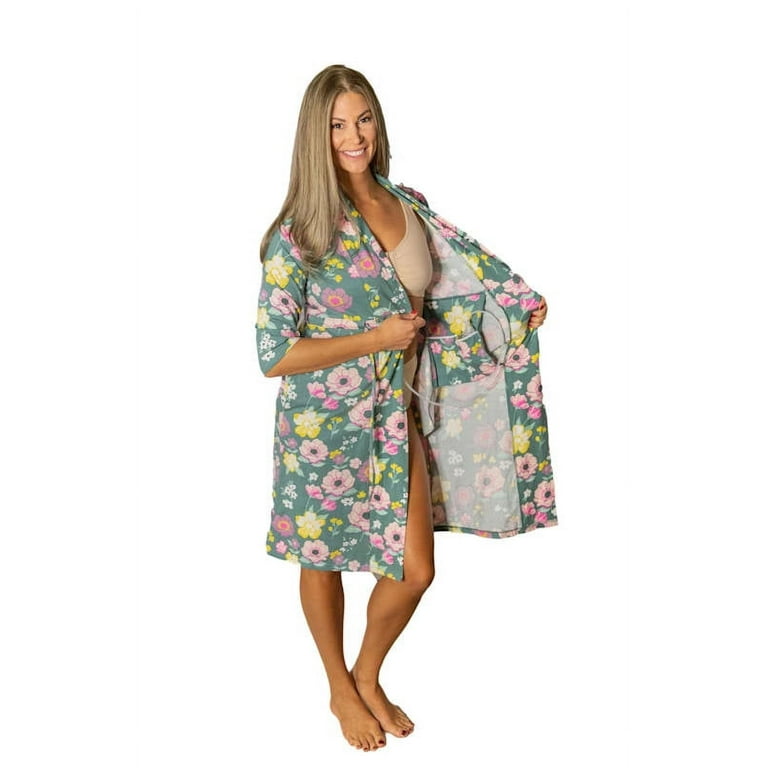 Charlotte Post Surgery Robe Women Recovery Robe, Surgery Recovery Robe,  Breast Cancer Recovery Robe with Internal Pockets by Gownies