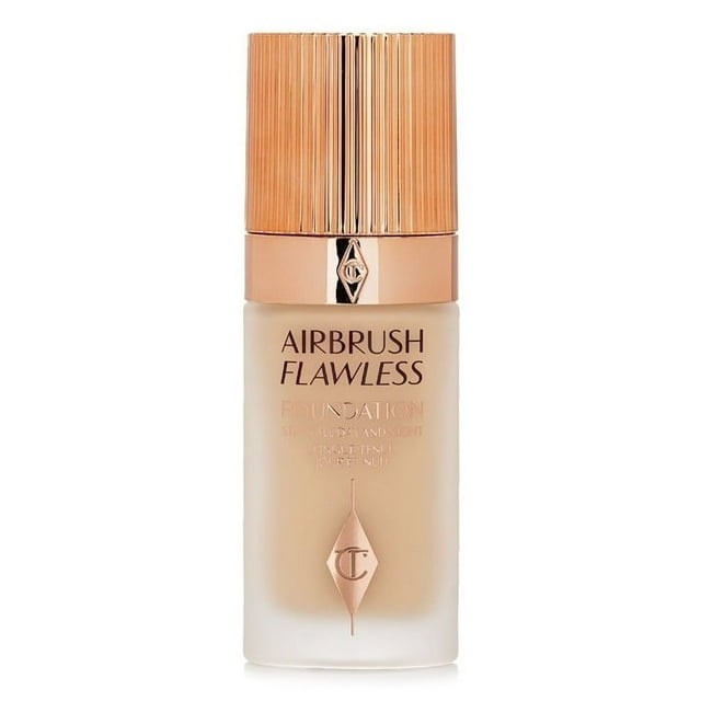 Charlotte Tilbury Airbrush Flawless Longwear Foundation, 4 Warm, 30ml/1oz, Vegan Friendly, Anti