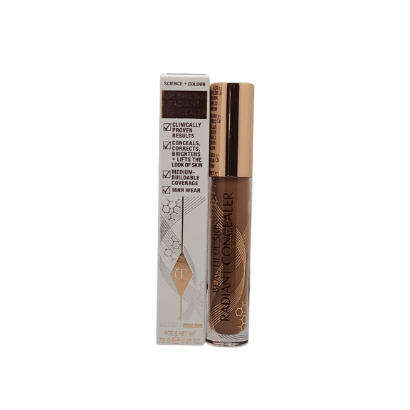 Charlotte Tilbury Beautiful Skin Radiant Concealer 0.25oz 16 Deep Fonce New