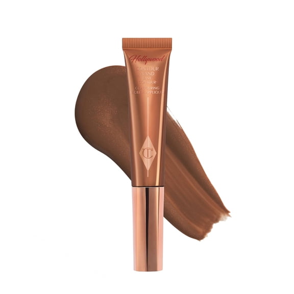 Charlotte Tilbury Hollywood Liquid Contour Wand - Easy-to-Use Contour Stick & Liquid Bronzer for Sculpting & Shaping - Leaves a Natural-Looking Sculpted Finish - Medium/Deep