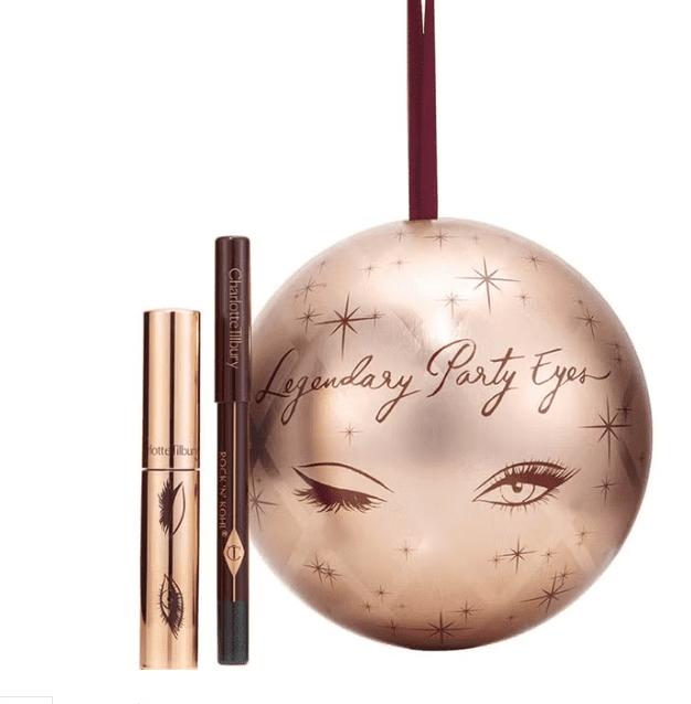 Charlotte Tilbury Legendary Party Eyes Holiday Ornament Set - Mini Legendary Eye Liner & Mascara - Black
