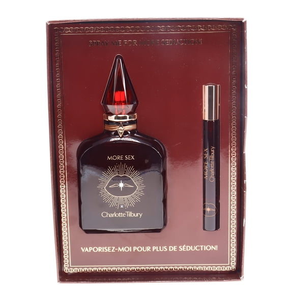 Charlotte Tilbury More Sex 2pcs Gift Set For Women
100ml Eau De Parfum + 10ml Eau De Parfum