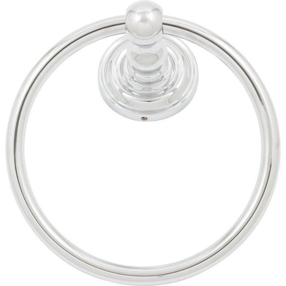 Charlotte Towel Ring, Polished Chrome by Stone Harbor Hardware