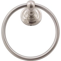 Charlotte Towel Ring, Satin Nickel by Stone Harbor Hardware