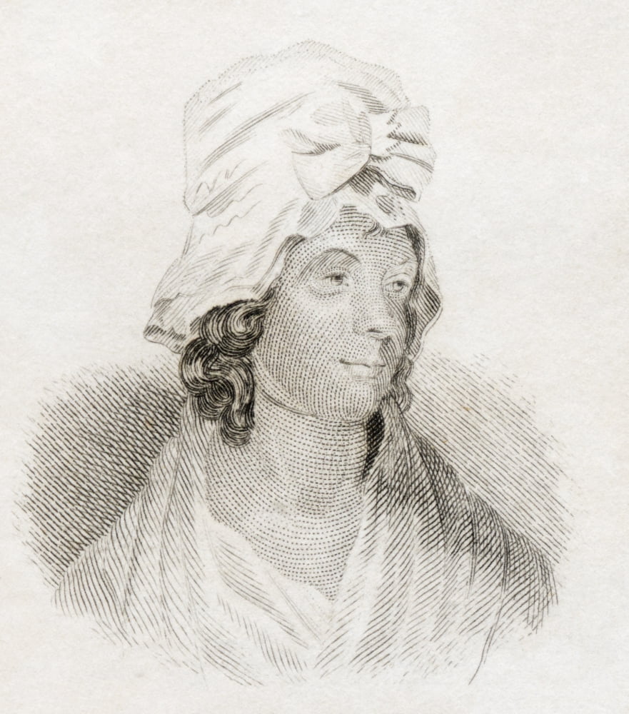 Charlotte Turner Smith 1749 To 1806 English Romantic Poet And Novelist From Crabbs Historical Dictionary Published 1825 Canvas Art - Ken Welsh Design Pics (13 x 15)
