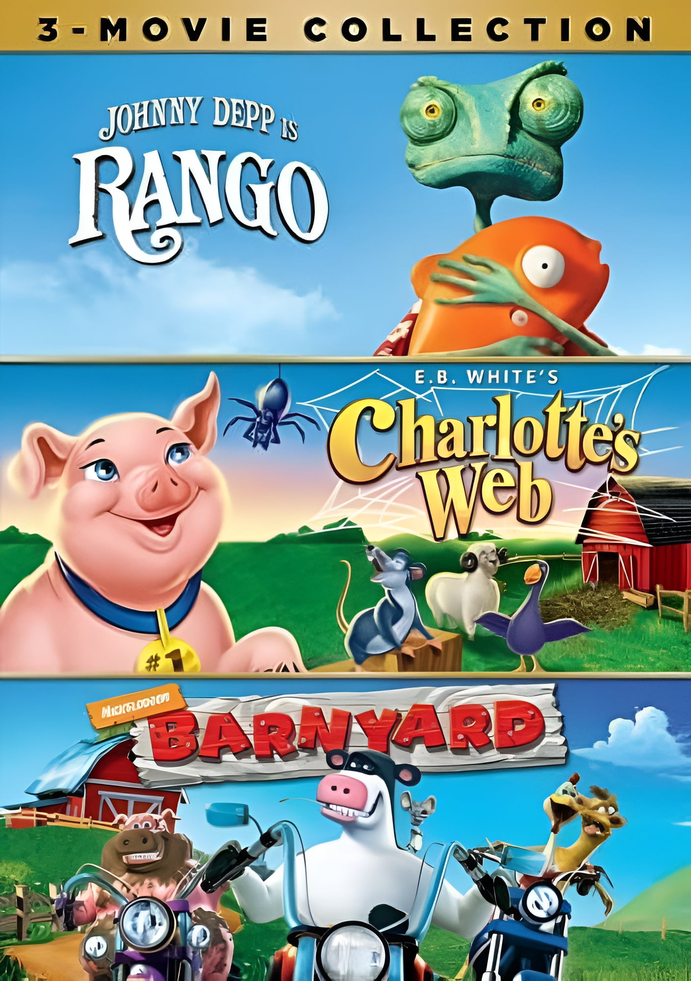 Charlotte’s Web / Barnyard / Rango (DVD), Paramoun
