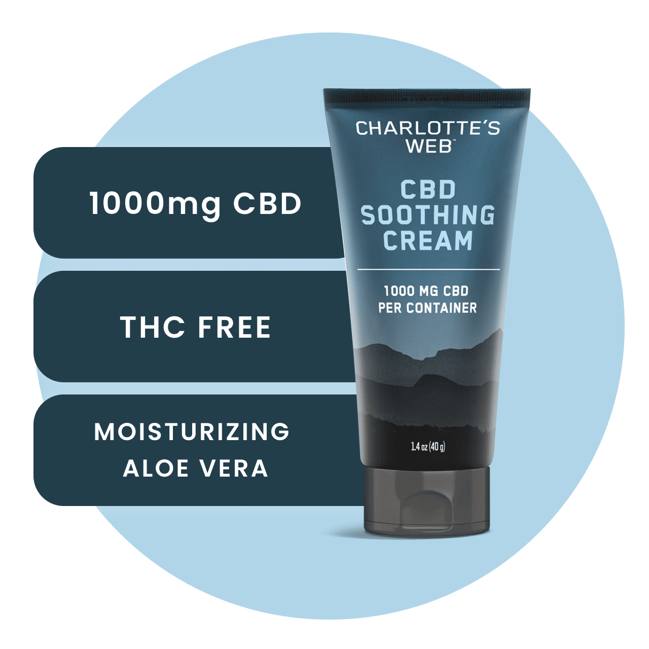 Charlotte's Web Hemp-Infused Body Cream with 1000mg CBD