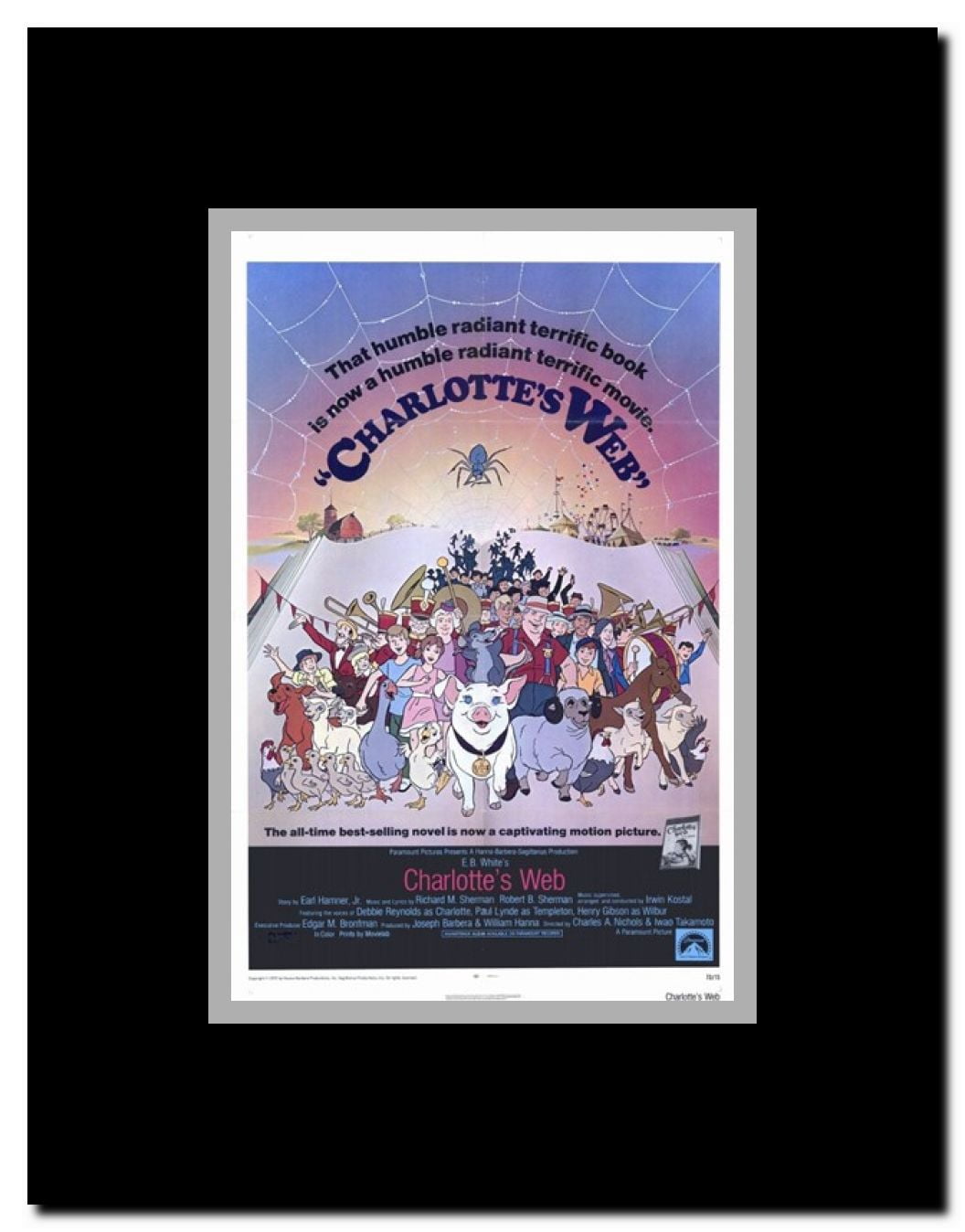 Charlottes Web Framed Movie Poster