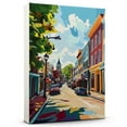 thumbnail image 1 of Charlottesville Travel Canvas, Virginia Canvas Print vintage, Colorful Charlottesville Decor City Road, Virginia Pictures Wall Art - 102AZ268, 1 of 1