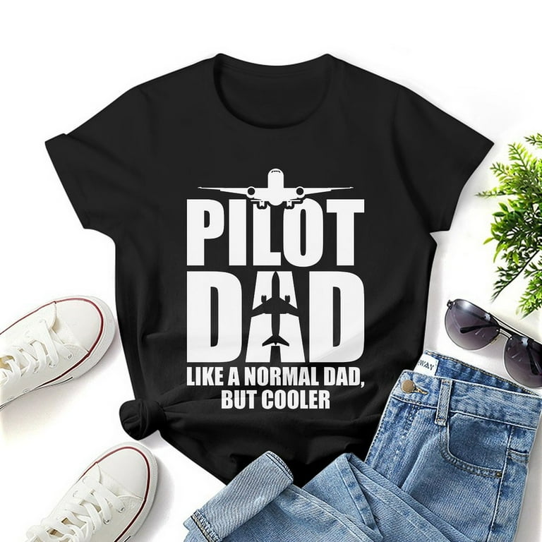 Mens Dad And Pilot Aviator Tee Mens Dad And Pilot Aviator Tee
