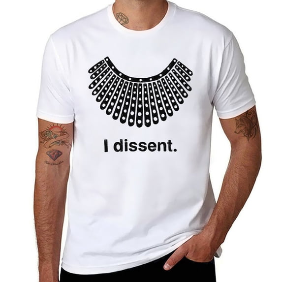 Charlylifestyle Unisex Ruth Bader Ginsburg I Dissent Rbg Collar Short Sleeve T-shirt for Men and Women